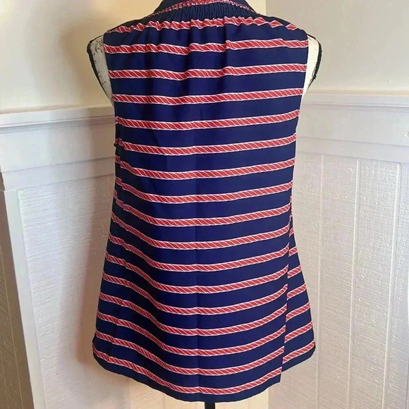 Macbeth Collection Red, White, and Blue Sleeveless Top size Medium - Picture 4 of 9